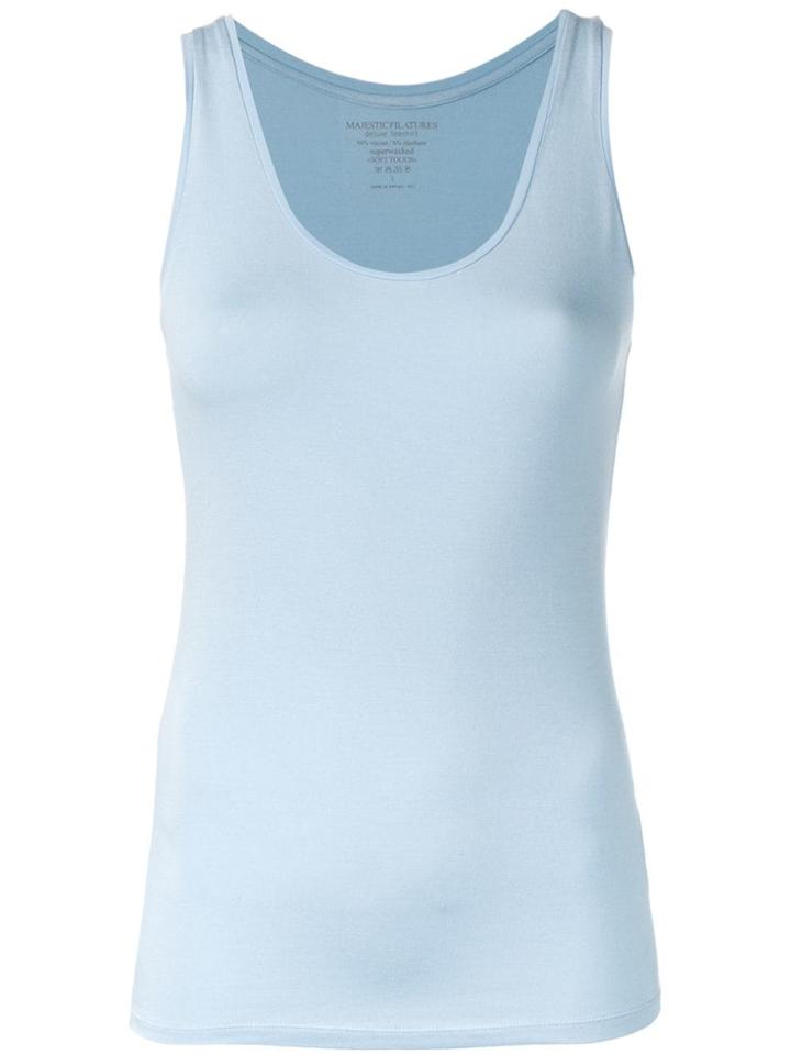 Majestic Filatures Slim Fit Vest - Blue