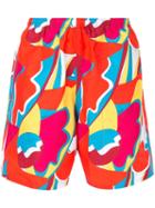 Supreme Abstract Water Shorts - Red