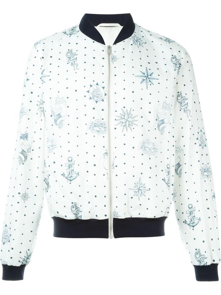 Alexander Mcqueen Tattoo Bomber Jacket