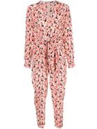 Stella Mccartney Floral Tie-waist Jumpsuit - Pink