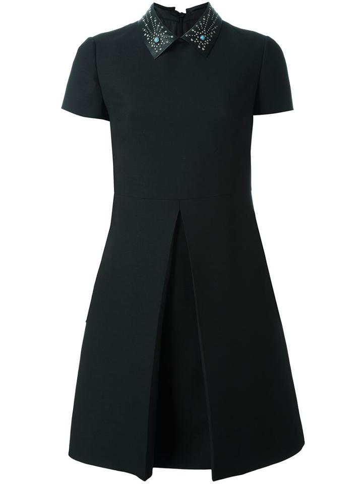 Valentino Star Studded Collar Dress