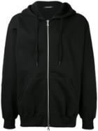 3.paradis Printed Long Sleeved Hoodie - Black