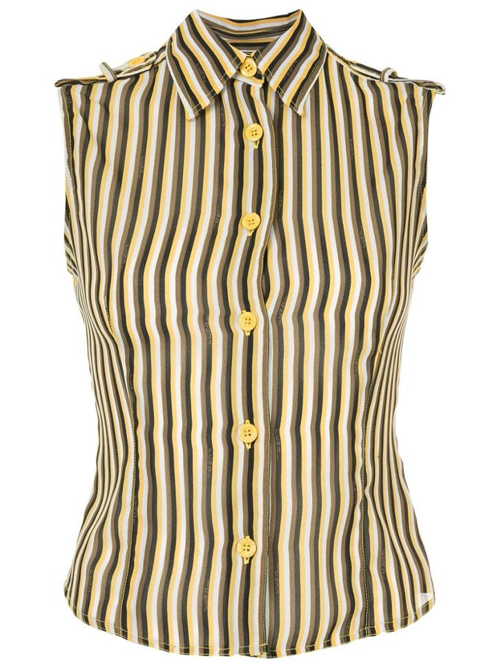 Fendi Vintage Sleeveless Tops - Brown