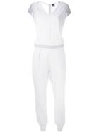 Lorena Antoniazzi - Casual Jumpsuit - Women - Silk/cotton/polyamide/viscose - 40, Grey, Silk/cotton/polyamide/viscose