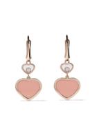 Chopard 18k Rose Gold Happy Hearts Diamond Earrings - Unavailable