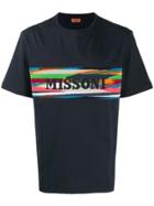 Missoni Laser Engraved Logo T-shirt - Blue