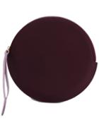 Roksanda Flat Drum Clutch, Women's, Pink/purple