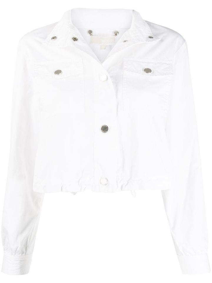 Michael Michael Kors Cropped Denim Jacket - White