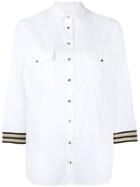 Michael Lo Sordo Striped Cotton-poplin Shirt - Blue