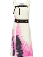 Prada Tie-dye Print Dress - White