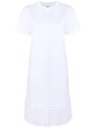 Kenzo Pleated Hem T-shirt Dress - White