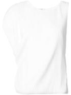 Mugler Draped Top - White