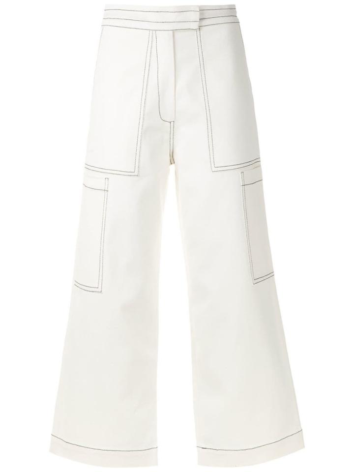 Egrey Panelled Culottes - White