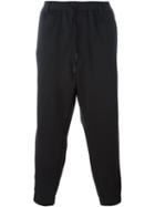 Y-3 Drop-crotch Trousers, Men's, Size: Large, Black, Cotton/polyester
