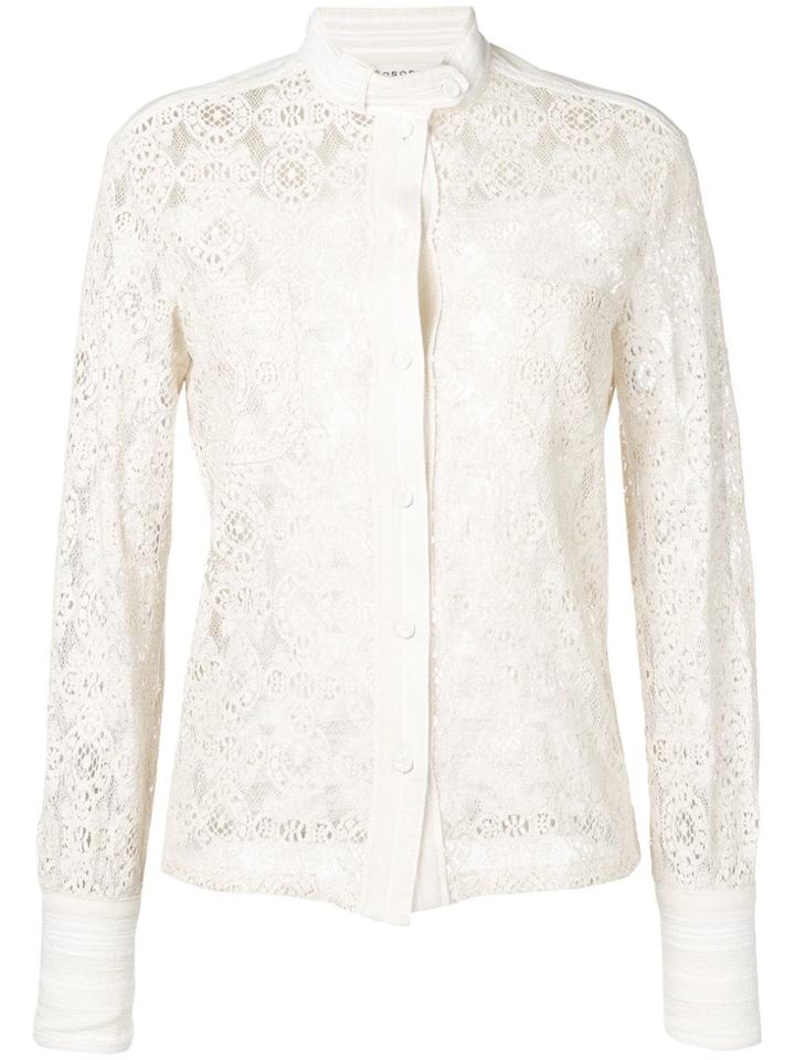 Philosophy Di Lorenzo Serafini Lace Button Shirt - Neutrals