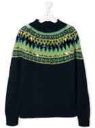 Alberta Ferretti Kids Teen Sequin Detail Jumper - Blue