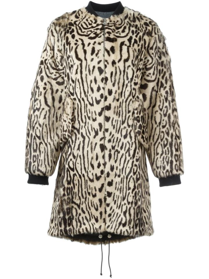 Giambattista Valli Animal Print Coat - Nude & Neutrals