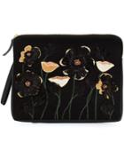 Lizzie Fortunato Jewels 'raffia Garden' Clutch Bag, Women's, Black