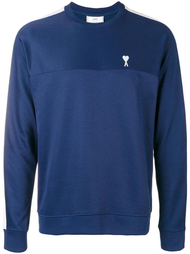 Ami Alexandre Mattiussi Crewneck Sweatshirt - Blue