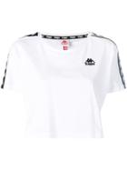 Kappa Side Logo Band Cropped T-shirt - White