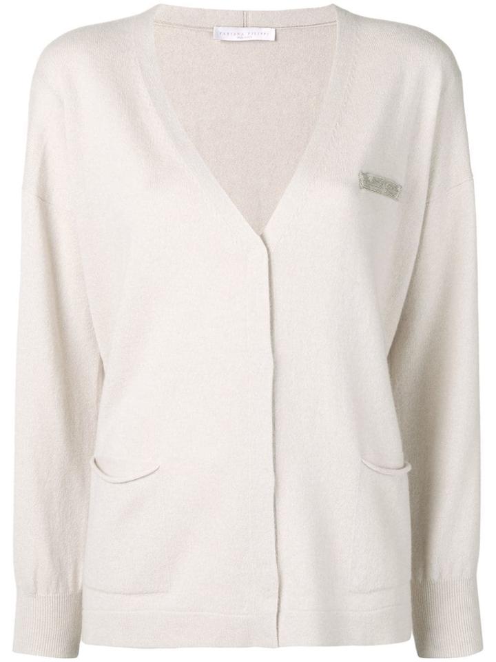 Fabiana Filippi V-neck Buttoned Cardigan - Neutrals