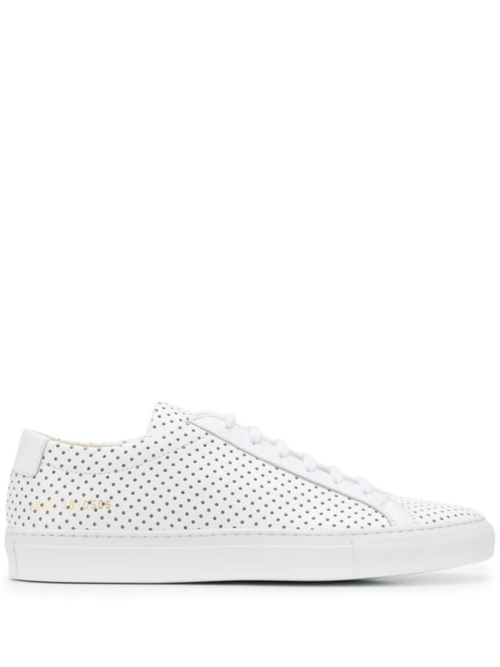 Common Projects Achilles Premium Low Perforated Sneakers - White
