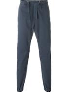 Eleventy Drawstring Casual Pants, Men's, Size: 36, Blue, Cotton/spandex/elastane