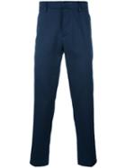 Dondup - Chino Trousers - Men - Cotton/linen/flax - 33, Blue, Cotton/linen/flax
