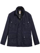 Burberry Shape-memory Taffeta Field Jacket With Warmer - Blue