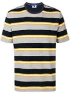 Junya Watanabe Man Striped T-shirt - Blue