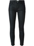 Current/elliott Coated Skinny Jeans - Black