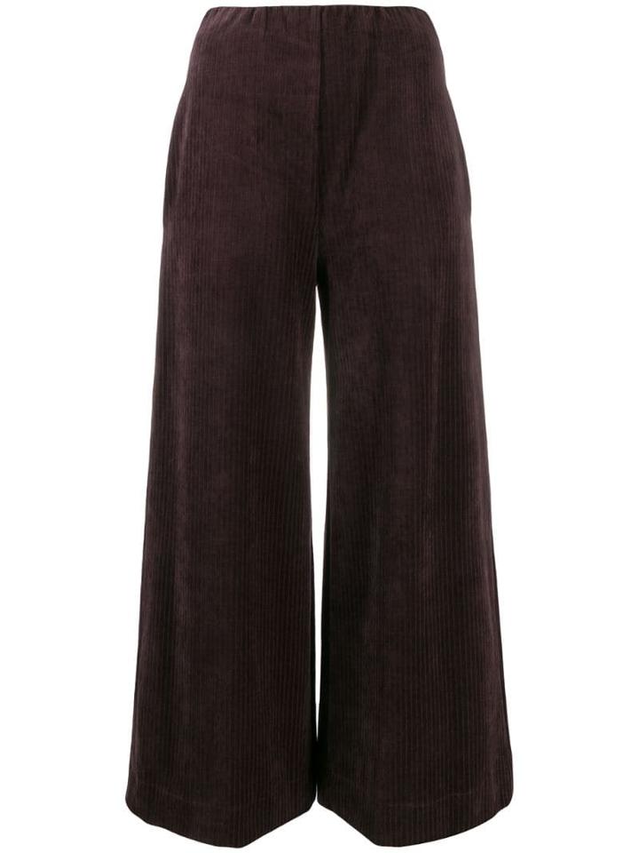 Harris Wharf London Corduroy Cropped Trousers - Brown