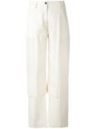 Aalto - Panelled Trousers - Women - Spandex/elastane/viscose/wool - 38, Nude/neutrals, Spandex/elastane/viscose/wool
