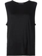 Live The Process Loose Fit Tank Top, Women's, Size: L, Black, Lyocell