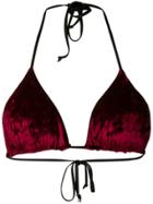 Fisico Velvet Bikini Top - Red