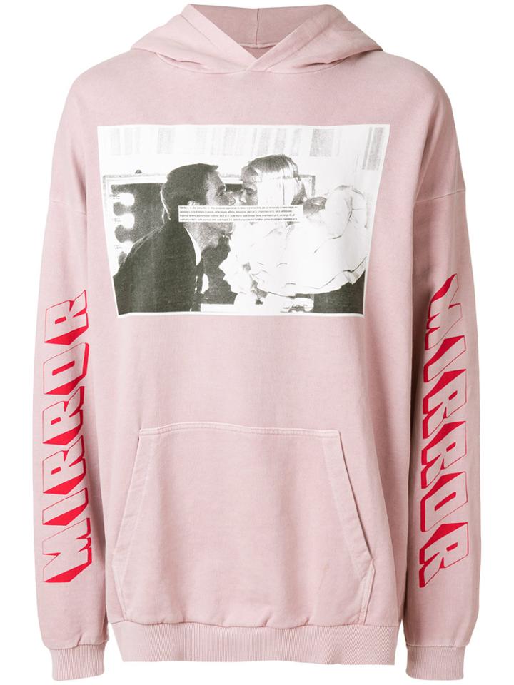 Mirror By Paura Printed Hoodie - Pink & Purple