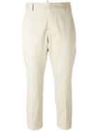 Dsquared2 Cropped Trousers, Women's, Size: 44, Nude/neutrals, Cotton/spandex/elastane/polyester