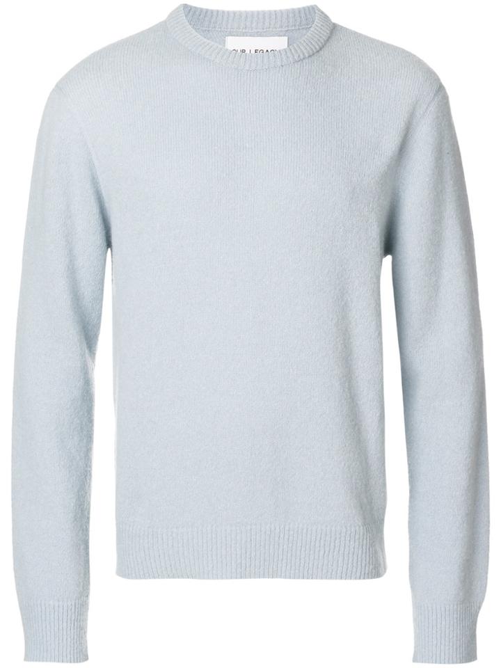 Our Legacy Base Round Neck Sweater - Blue