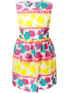 P.a.r.o.s.h. 'penelope' Dress, Women's, Size: Large, Yellow/orange, Polyester/silk/polyamide/cotton