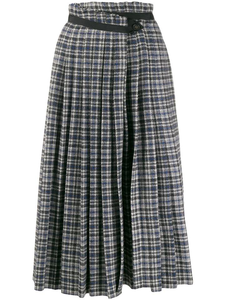 Golden Goose Tween High-rise Pleated Skirt - Blue