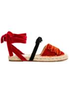 Attico Ankle-wrap Espadrilles - Yellow & Orange