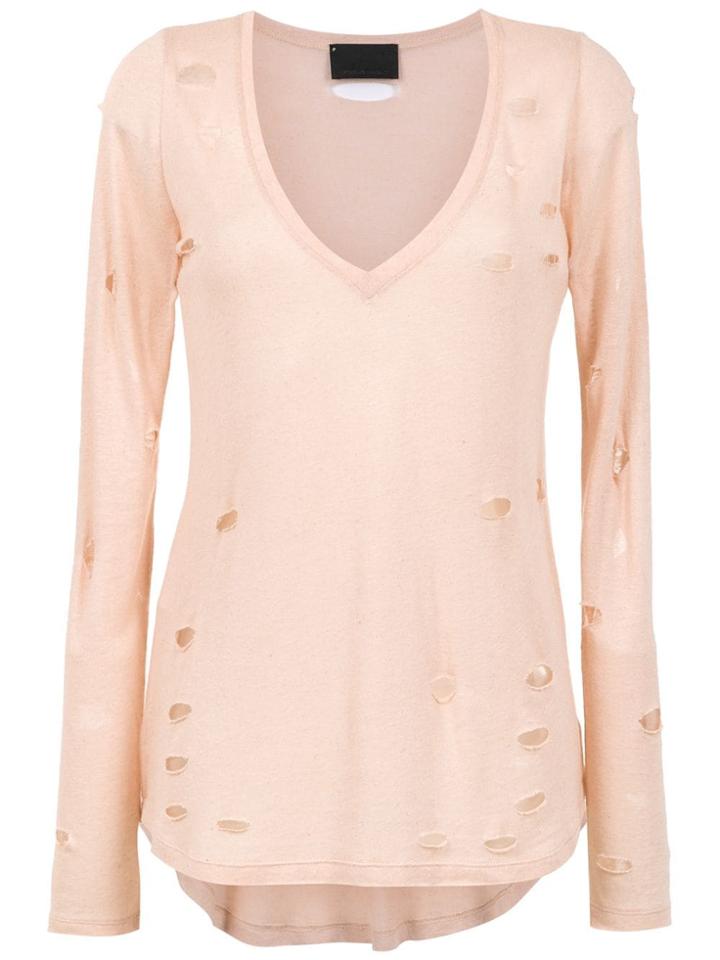 Andrea Bogosian Long Sleeved Top - Pink & Purple