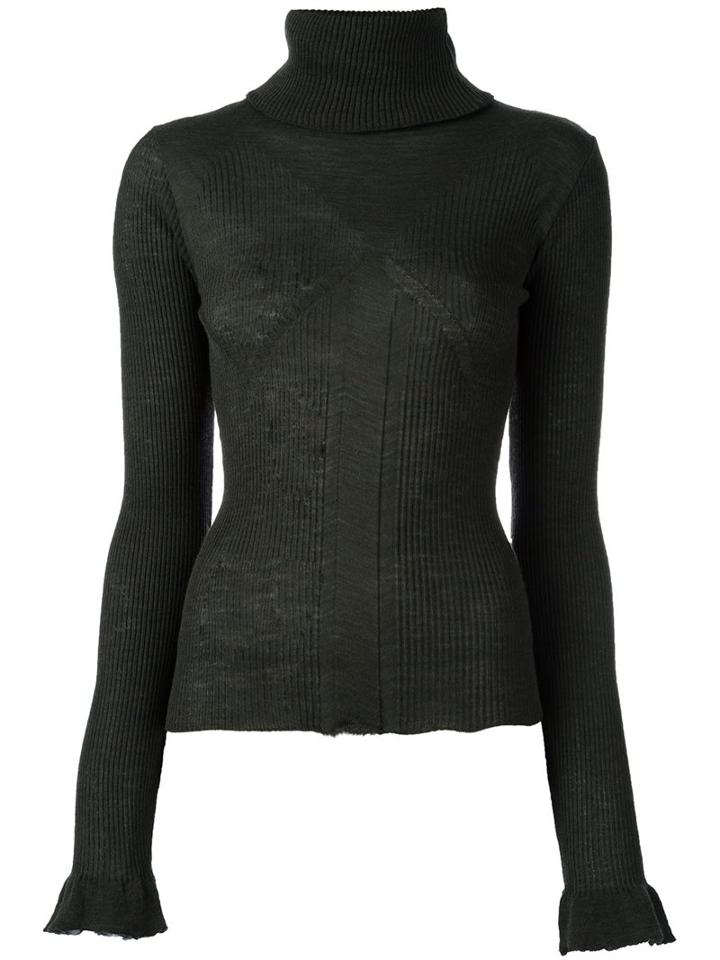 Ssheena Turtleneck Jumper, Women's, Size: Large, Green, Merino