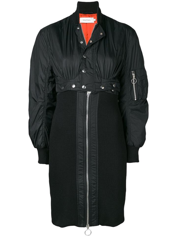Marques'almeida Zipped Single-breasted Coat - Black