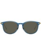 Linda Farrow Aviator Frame Sunglasses - Blue