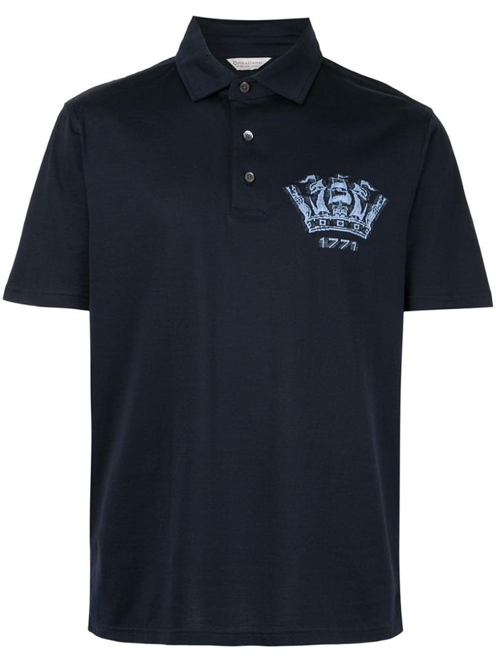 Gieves & Hawkes Logo Polo Shirt - Blue