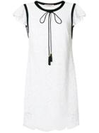 Philosophy Di Lorenzo Serafini Contrast Trim Lace Dress - White
