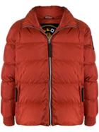 Moose Knuckles Logo Patch Puffer Jacket - Red