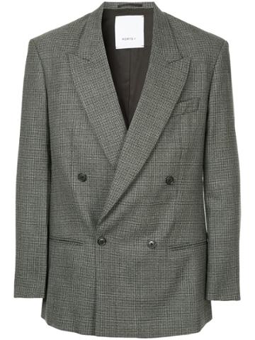 Ports V Houndstooth Suit - Grey
