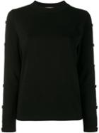 Jour/né Buttoned Long Sleeve Top, Women's, Size: 40, Black, Cotton